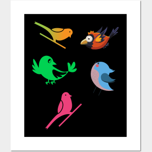 Cute Sparrow Family Posters and Art